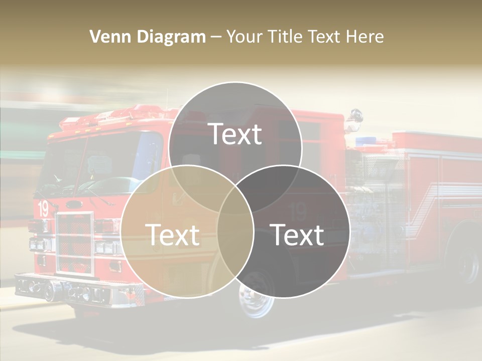 Safety Firetruck Blur PowerPoint Template