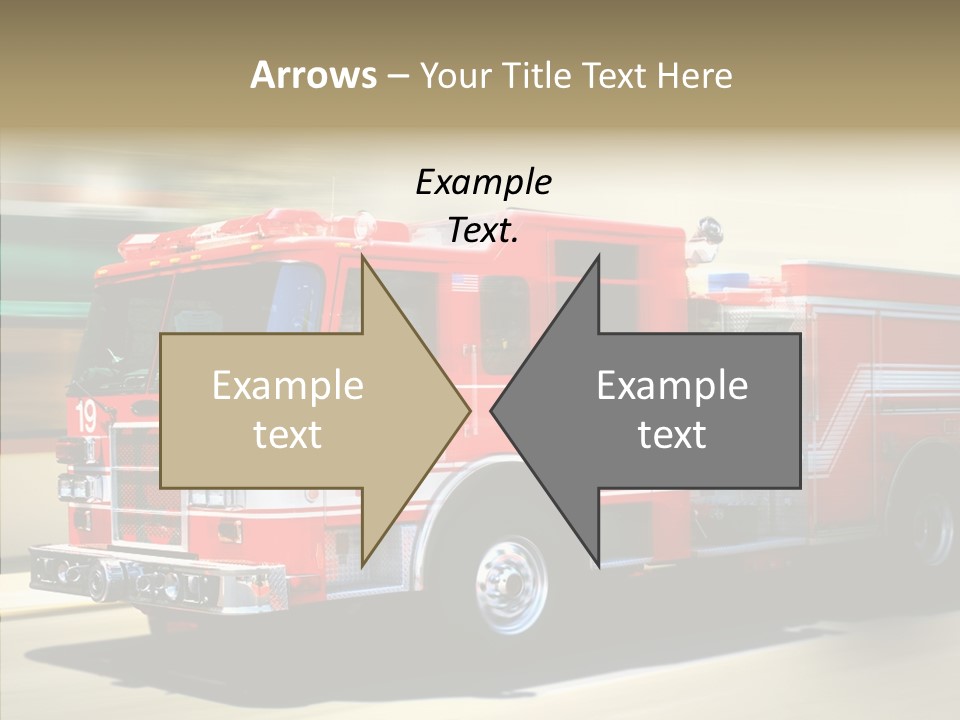 Safety Firetruck Blur PowerPoint Template