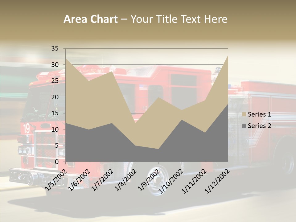 Safety Firetruck Blur PowerPoint Template