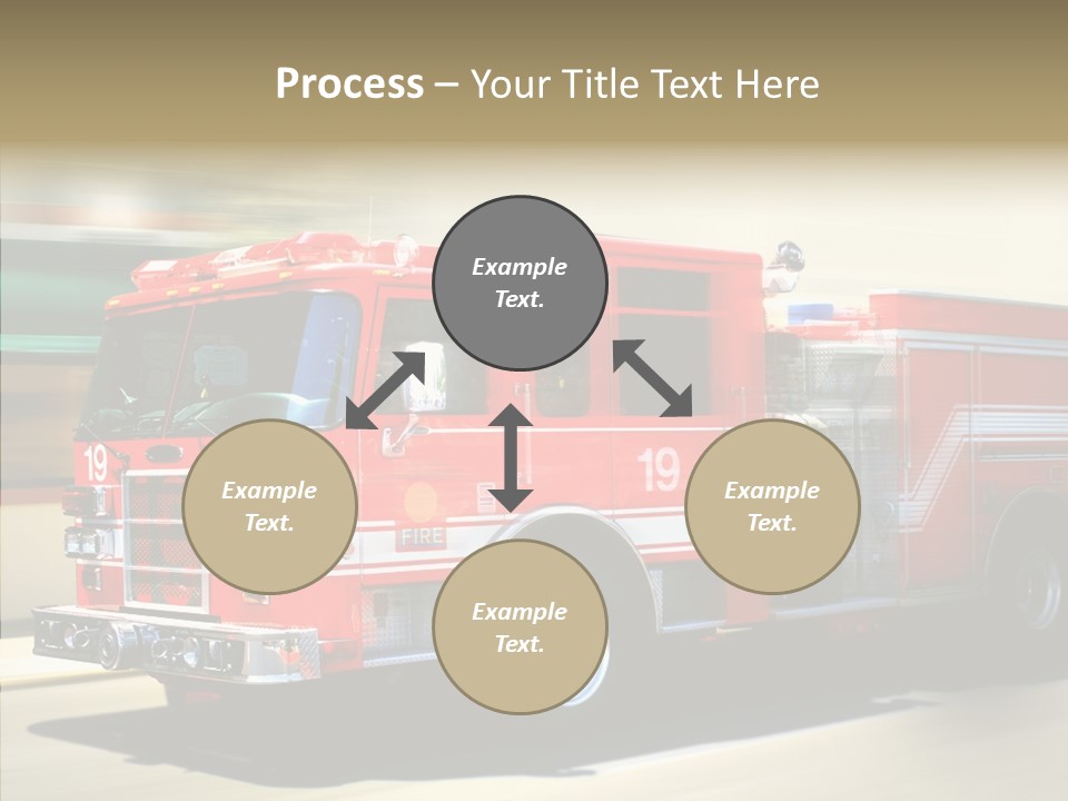 Safety Firetruck Blur PowerPoint Template