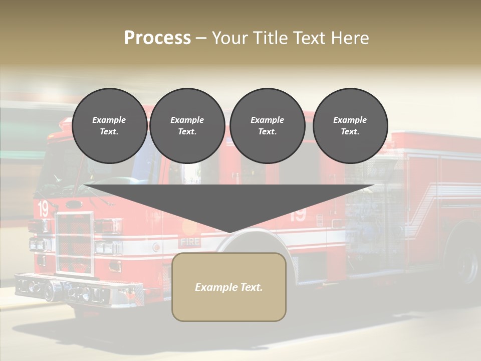 Safety Firetruck Blur PowerPoint Template