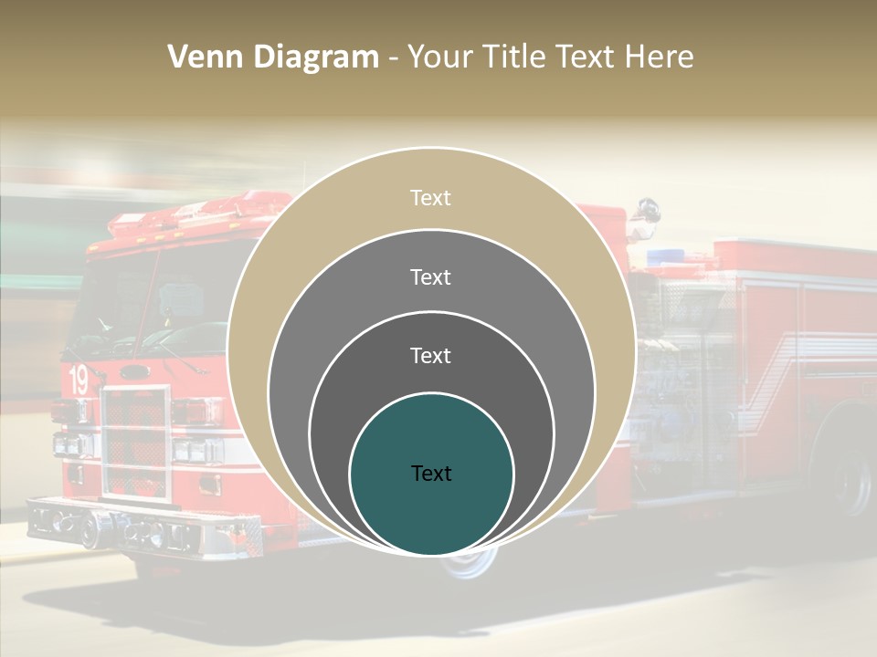 Safety Firetruck Blur PowerPoint Template