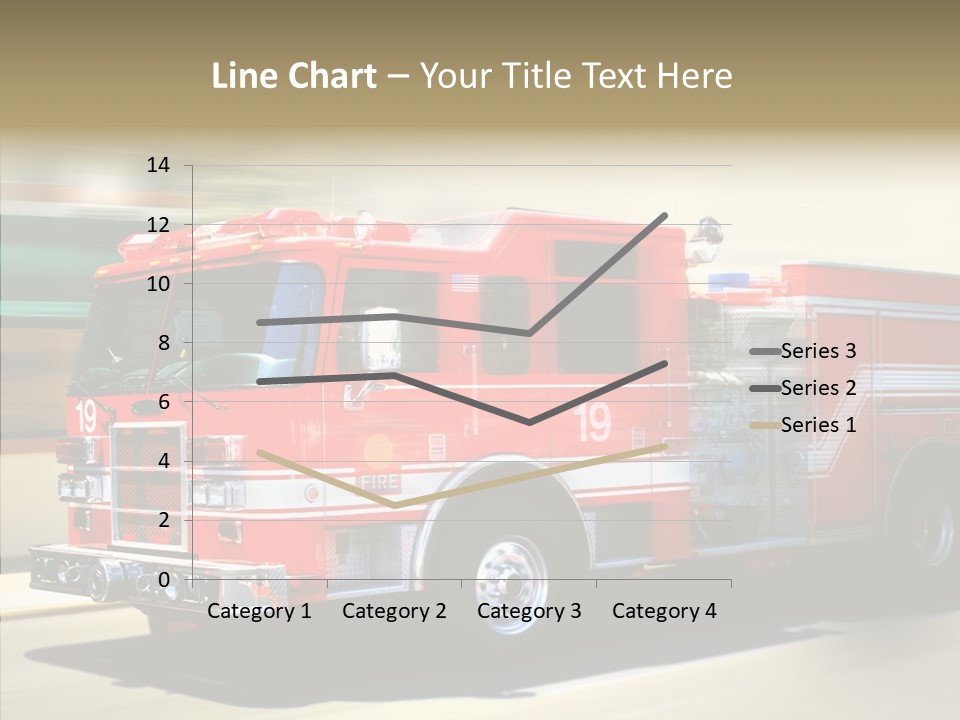 Safety Firetruck Blur PowerPoint Template