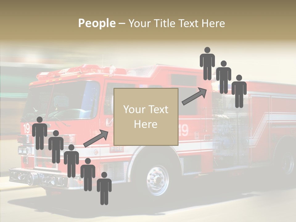 Safety Firetruck Blur PowerPoint Template