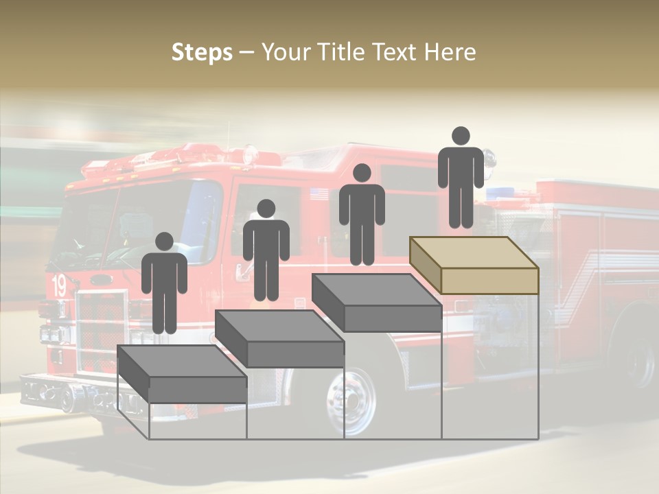 Safety Firetruck Blur PowerPoint Template