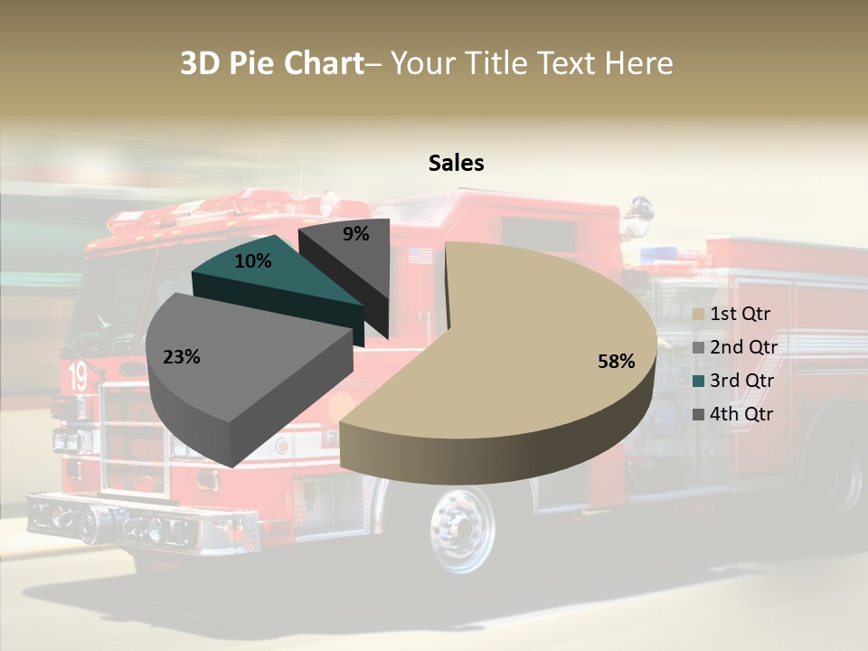 Safety Firetruck Blur PowerPoint Template
