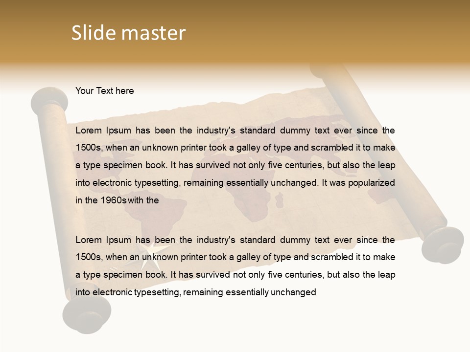 Map Poster Backdrop PowerPoint Template