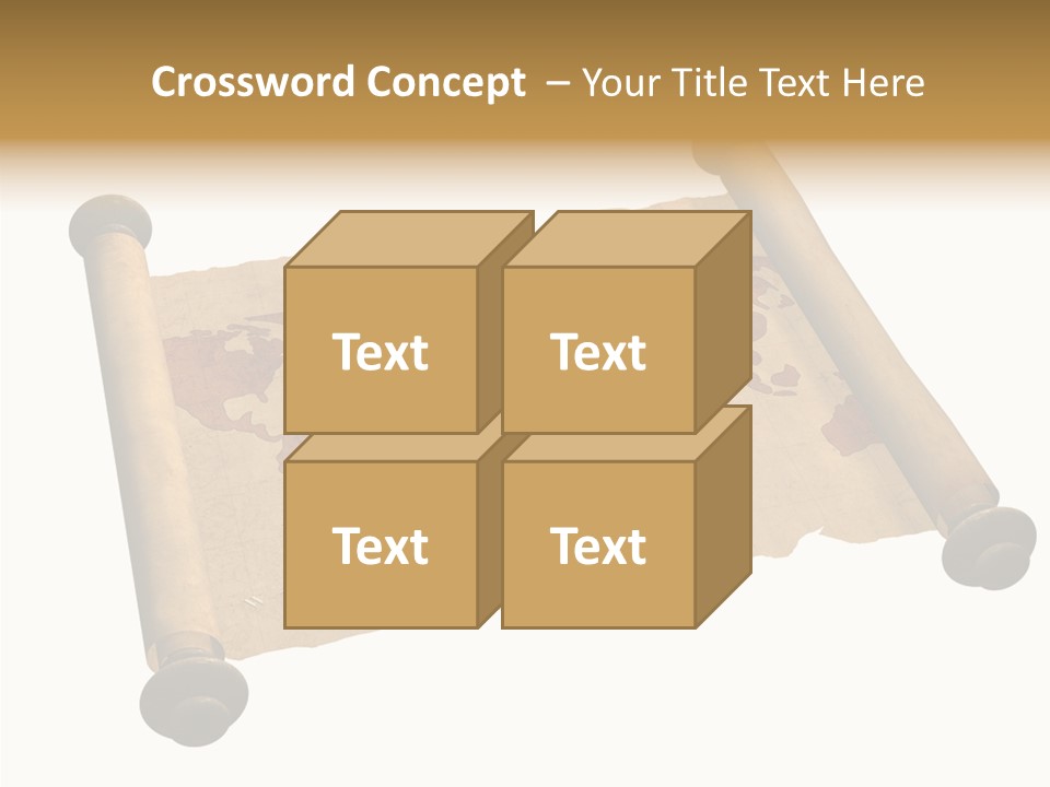 Map Poster Backdrop PowerPoint Template