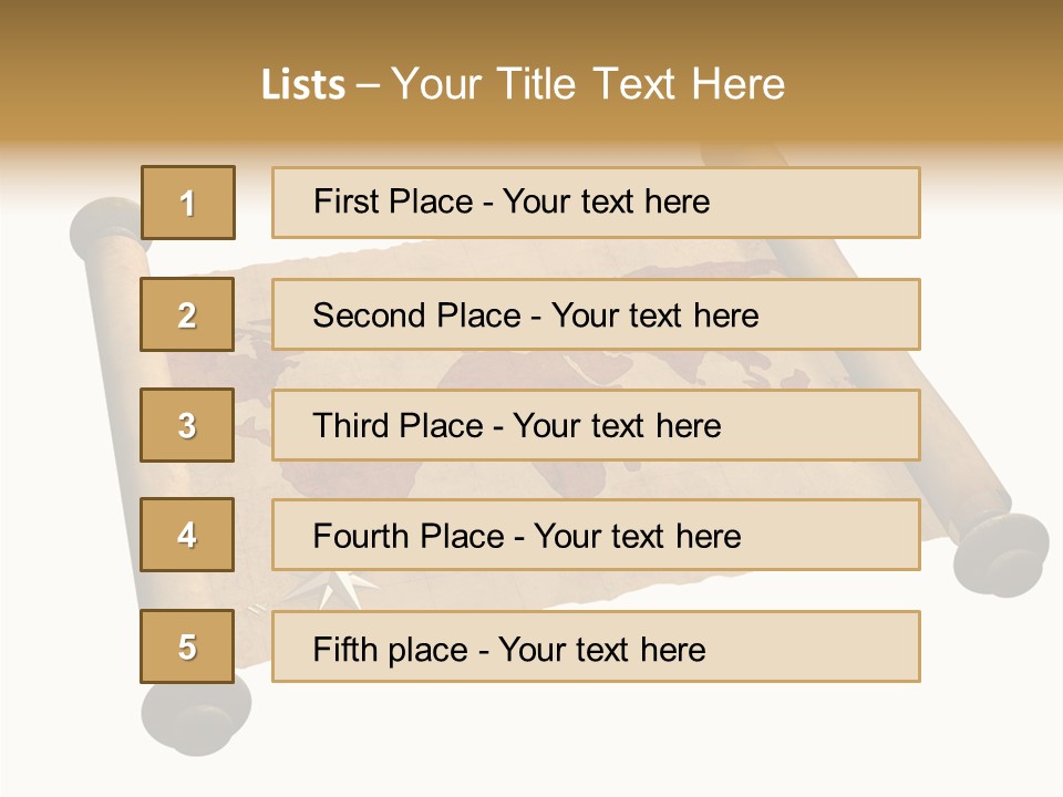 Map Poster Backdrop PowerPoint Template