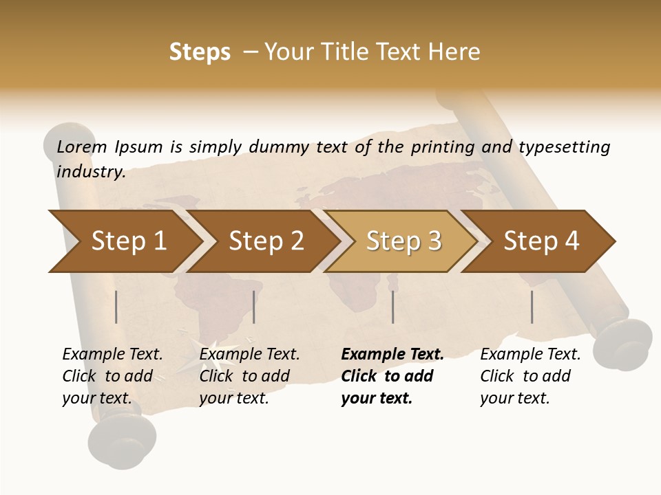 Map Poster Backdrop PowerPoint Template