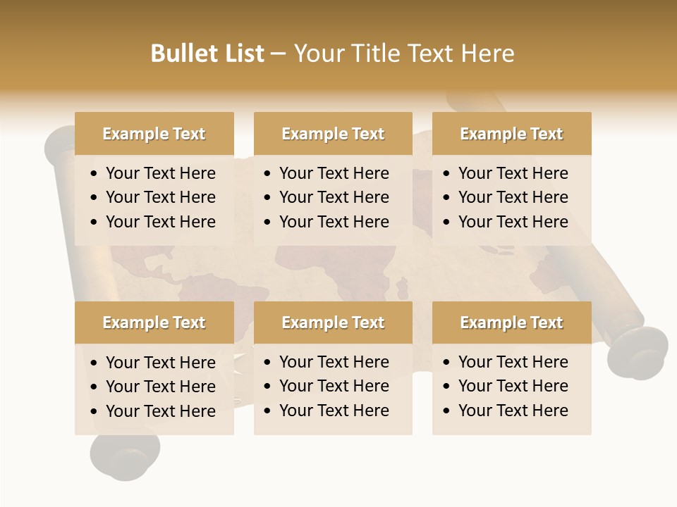 Map Poster Backdrop PowerPoint Template