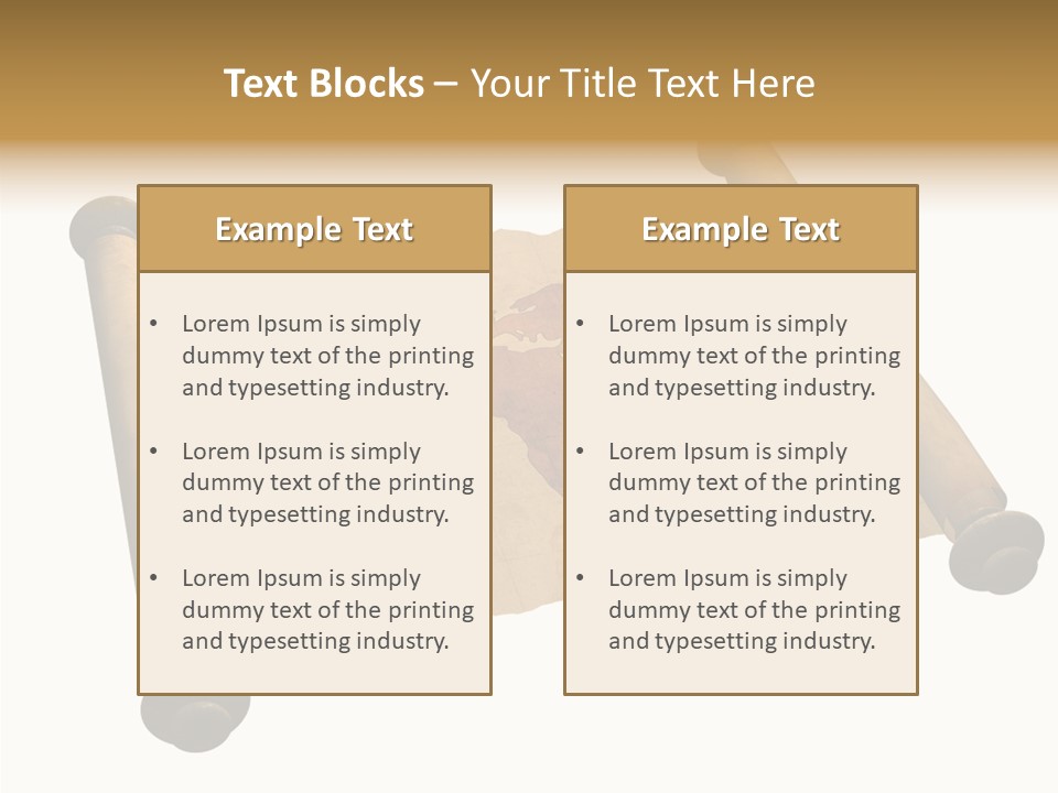 Map Poster Backdrop PowerPoint Template