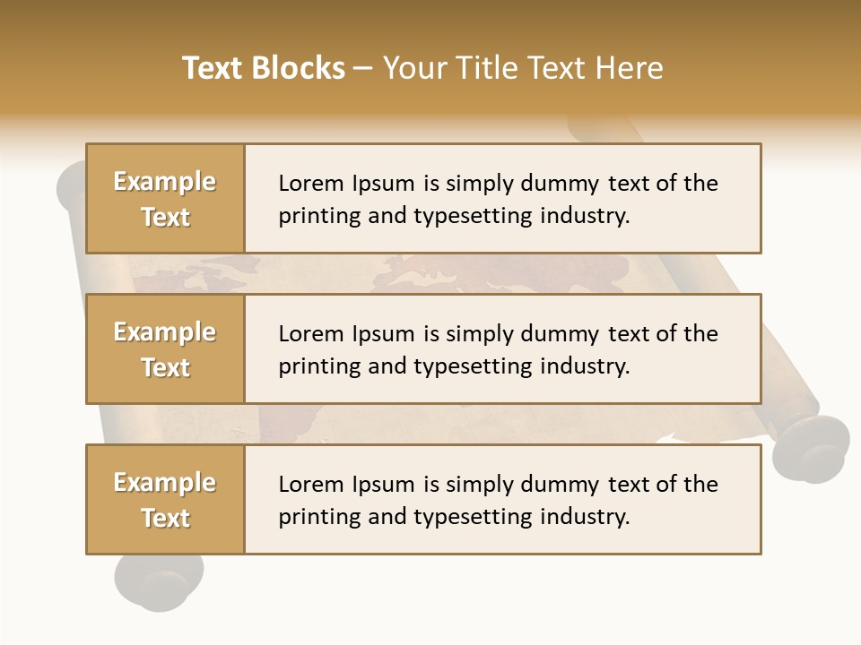 Map Poster Backdrop PowerPoint Template