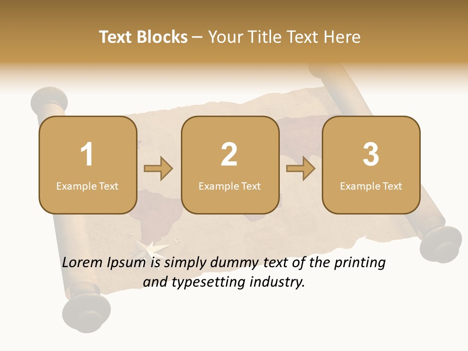 Map Poster Backdrop PowerPoint Template