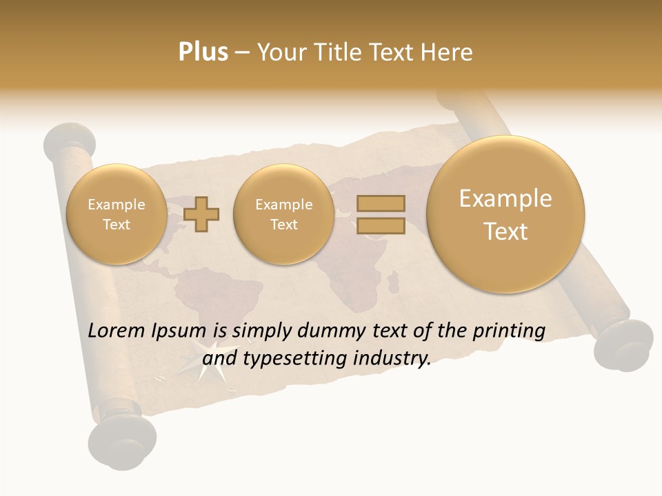 Map Poster Backdrop PowerPoint Template