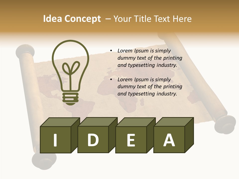 Map Poster Backdrop PowerPoint Template