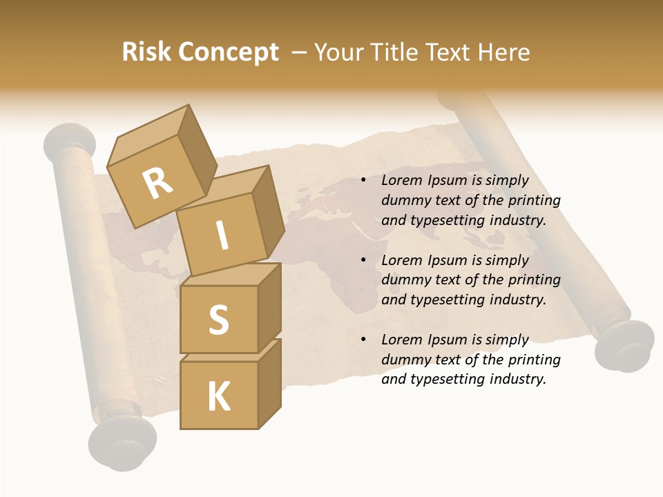 Map Poster Backdrop PowerPoint Template