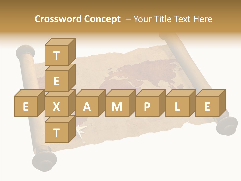 Map Poster Backdrop PowerPoint Template