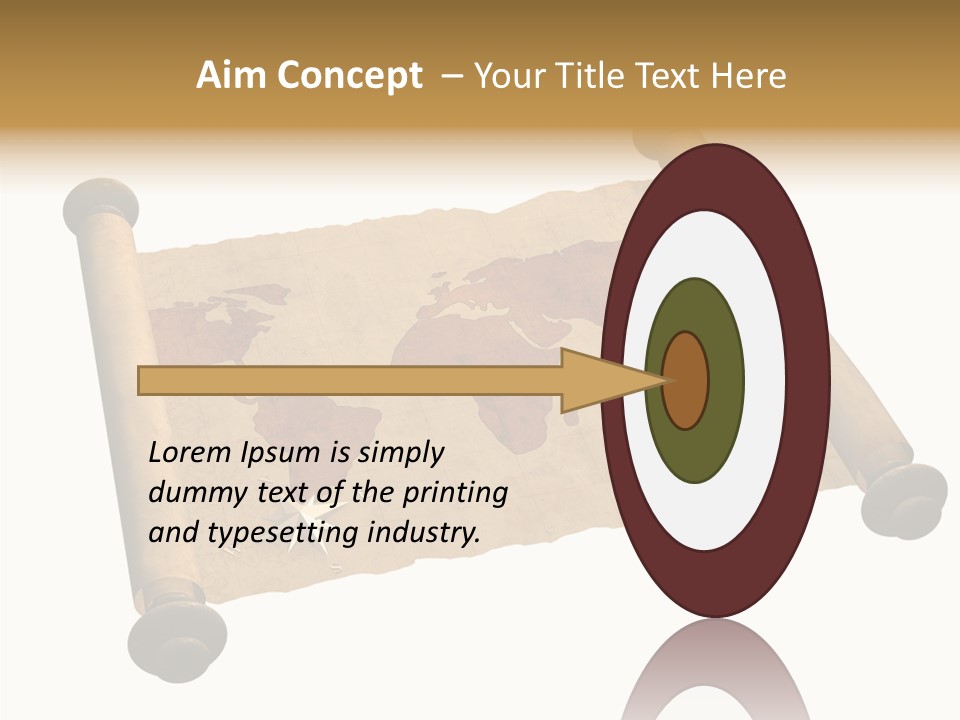 Map Poster Backdrop PowerPoint Template