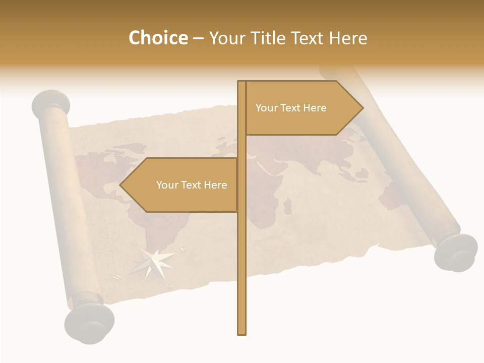 Map Poster Backdrop PowerPoint Template