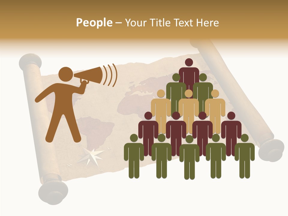 Map Poster Backdrop PowerPoint Template