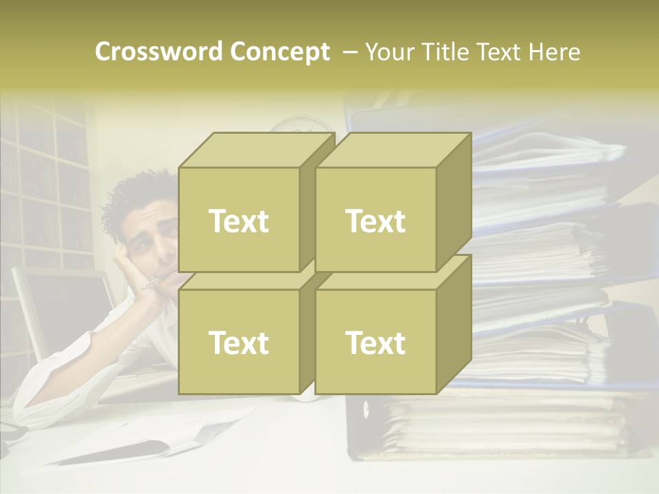 Pain Male Tired PowerPoint Template