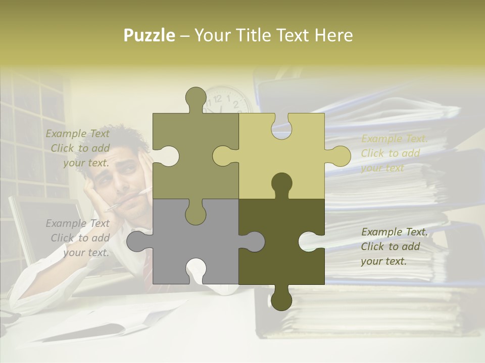 Pain Male Tired PowerPoint Template