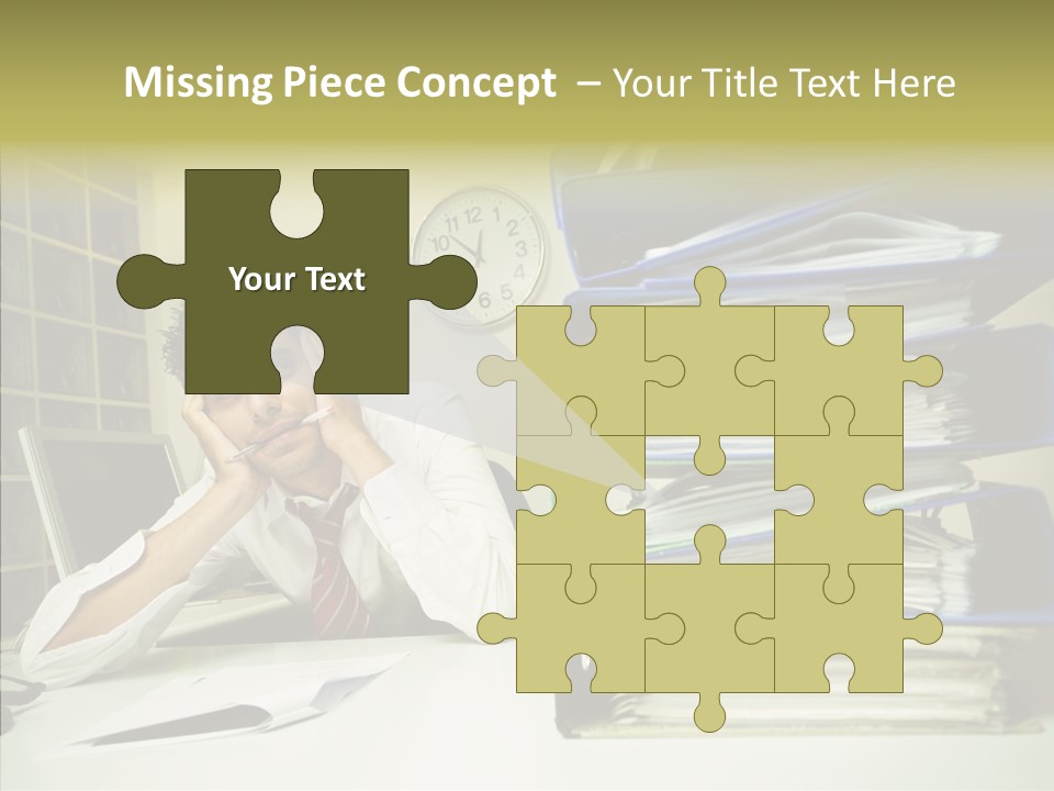 Pain Male Tired PowerPoint Template