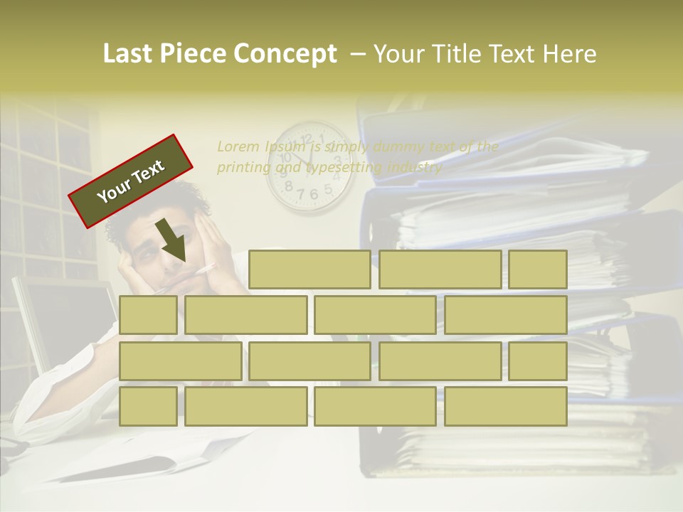 Pain Male Tired PowerPoint Template