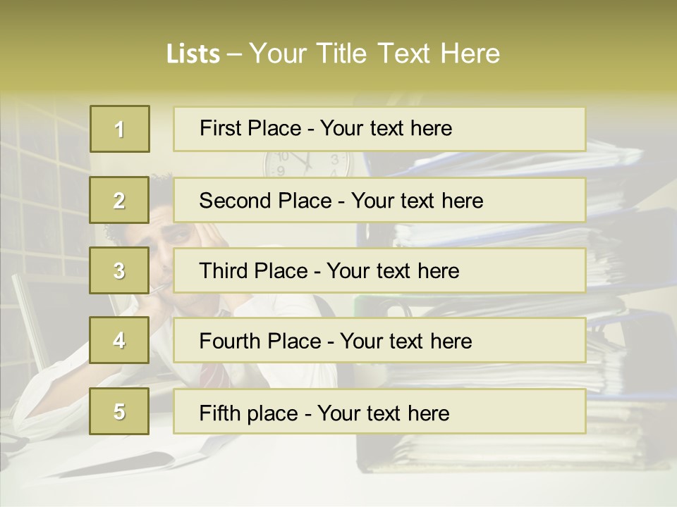 Pain Male Tired PowerPoint Template