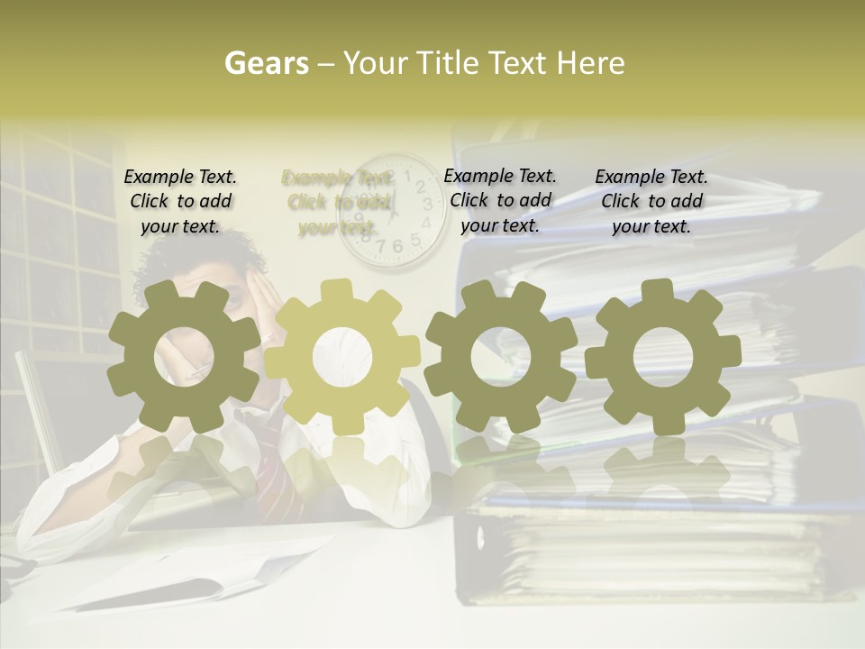 Pain Male Tired PowerPoint Template