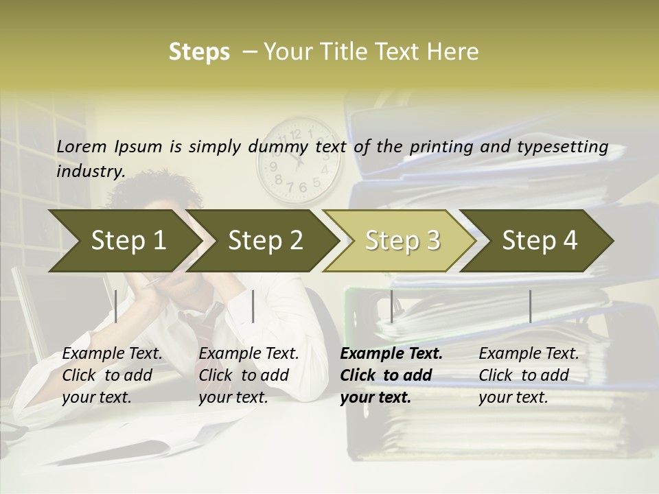 Pain Male Tired PowerPoint Template