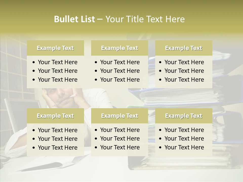 Pain Male Tired PowerPoint Template