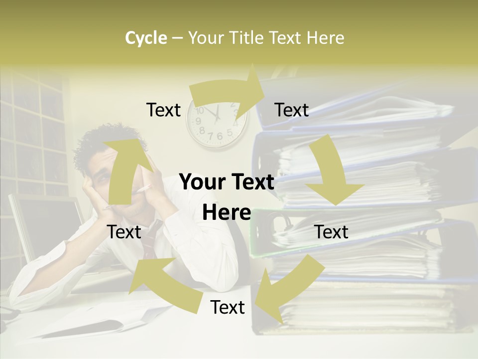 Pain Male Tired PowerPoint Template