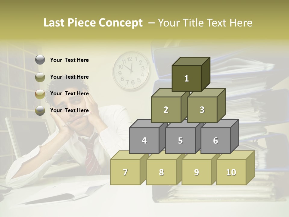 Pain Male Tired PowerPoint Template