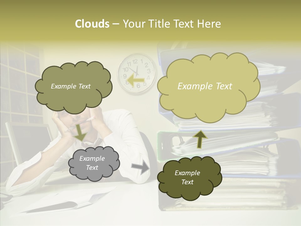 Pain Male Tired PowerPoint Template