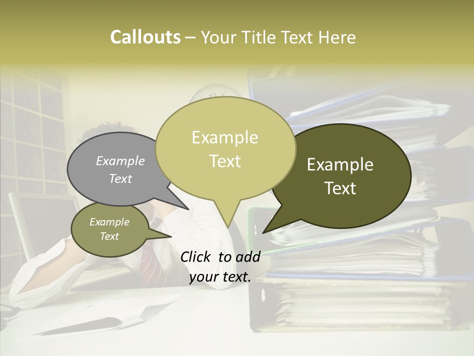 Pain Male Tired PowerPoint Template