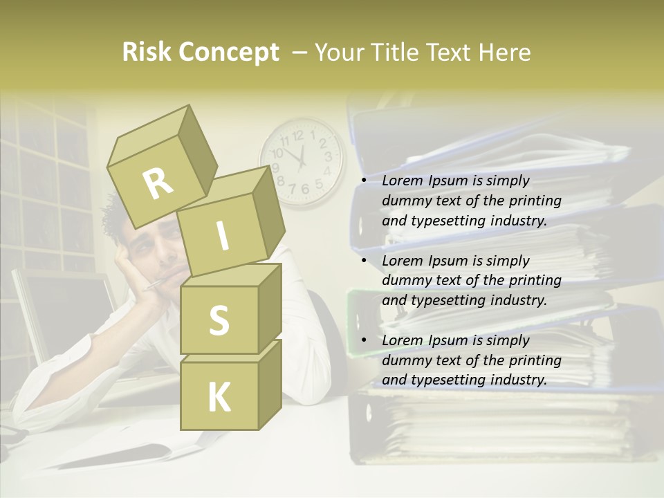 Pain Male Tired PowerPoint Template