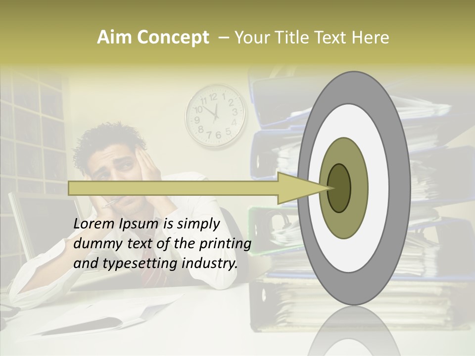 Pain Male Tired PowerPoint Template