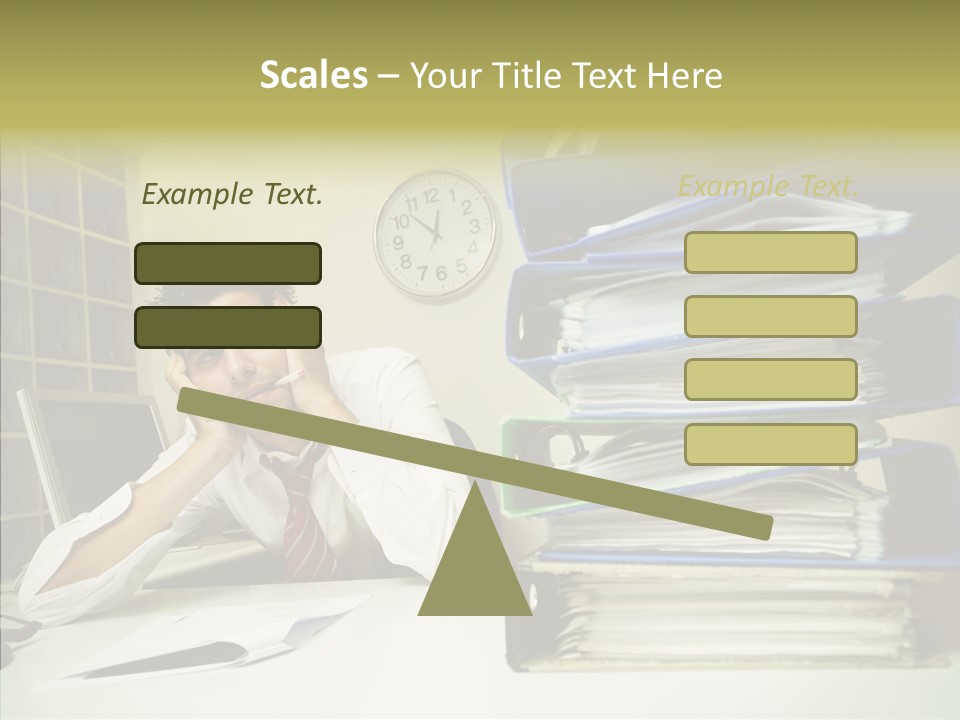Pain Male Tired PowerPoint Template