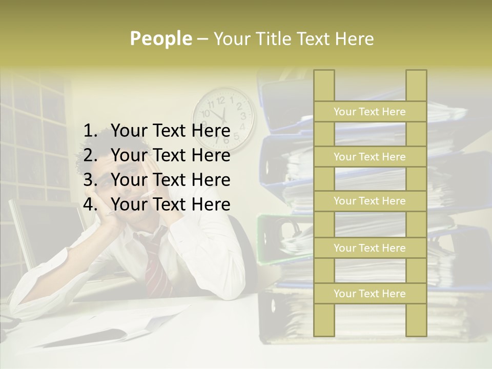 Pain Male Tired PowerPoint Template