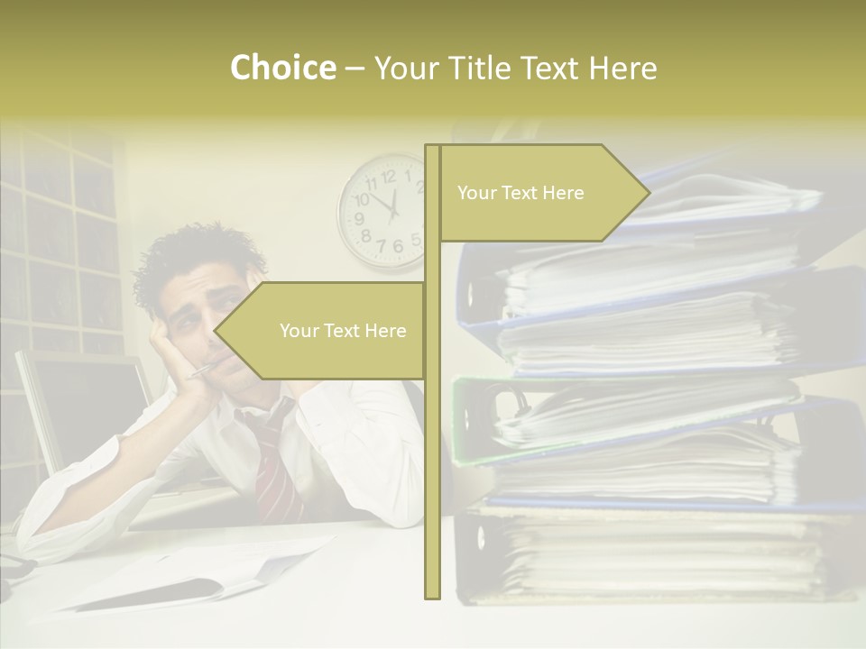 Pain Male Tired PowerPoint Template