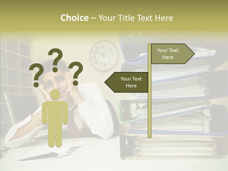 Pain Male Tired PowerPoint Template