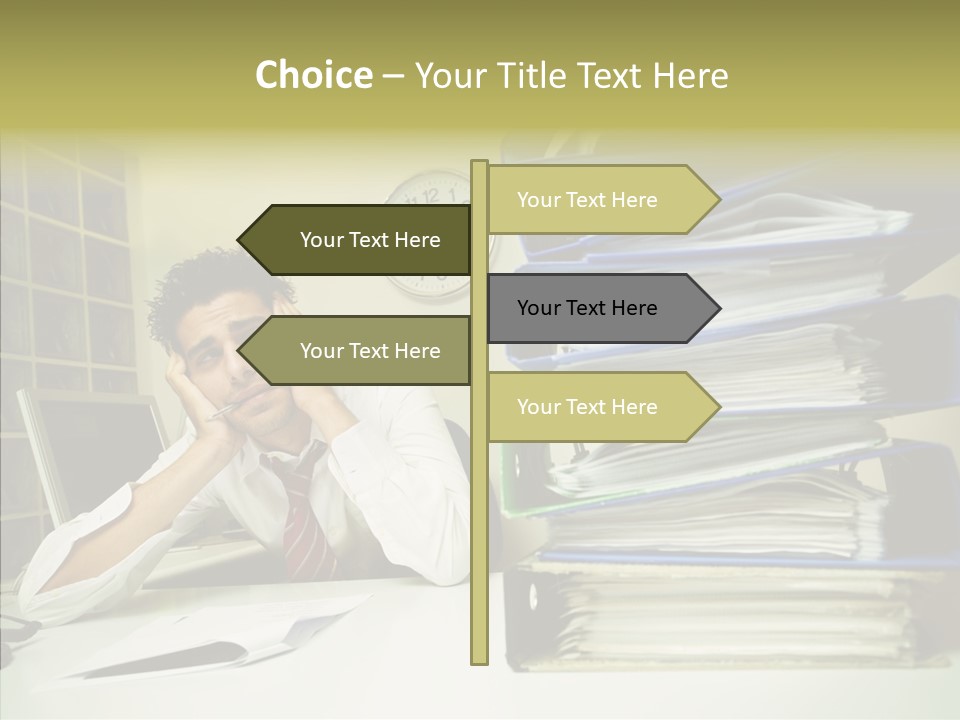 Pain Male Tired PowerPoint Template
