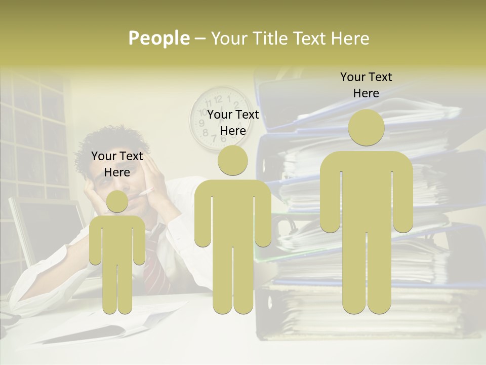 Pain Male Tired PowerPoint Template