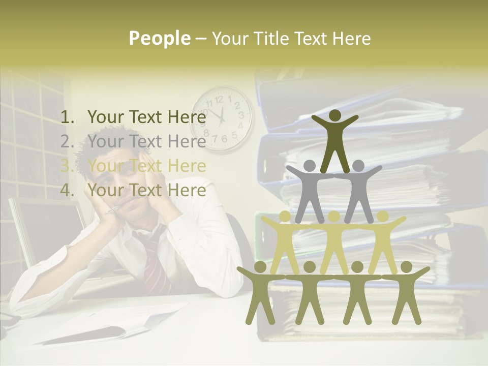 Pain Male Tired PowerPoint Template