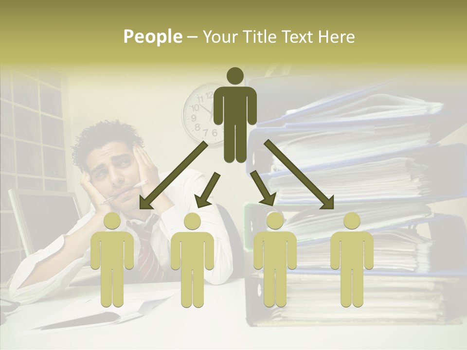 Pain Male Tired PowerPoint Template