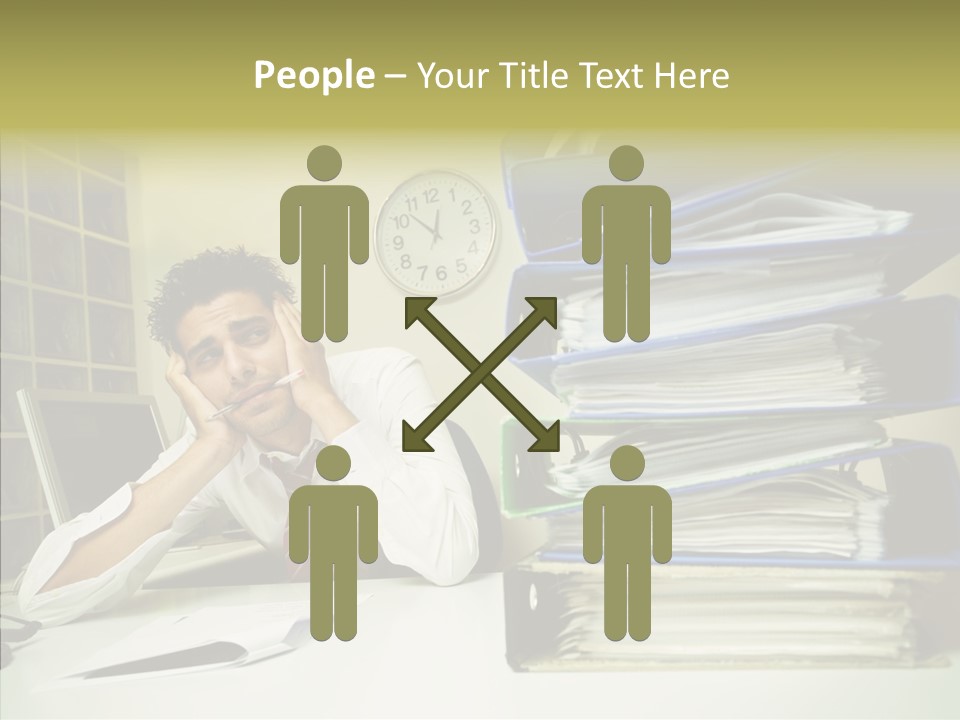 Pain Male Tired PowerPoint Template