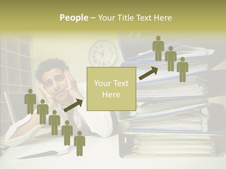 Pain Male Tired PowerPoint Template