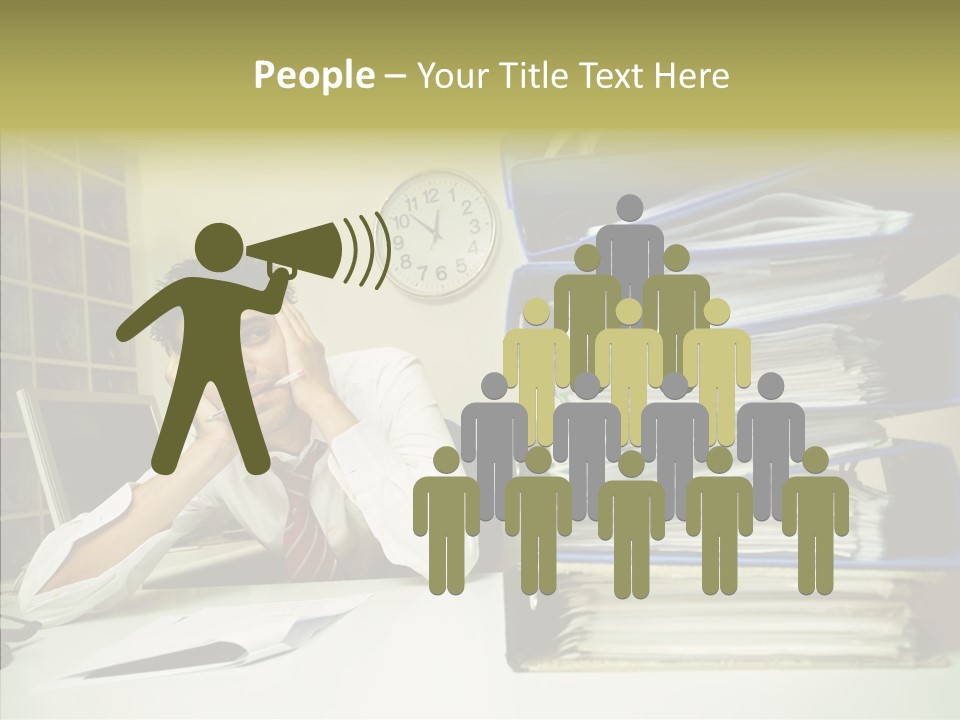 Pain Male Tired PowerPoint Template